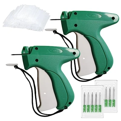 Afbeelding van Vegena 2 stuks etiketteerpistolen, etiketteerpistool, etiketteringspistool voor kleding, etiketteerpistool met 10 reservenaalden, 5000 nietdraden