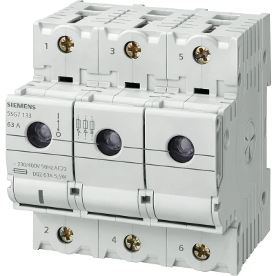 Afbeelding van Siemens 5SG7133 Lastscheider Afmeting zekering : D02 63 A 400 V 1 stuk(s)