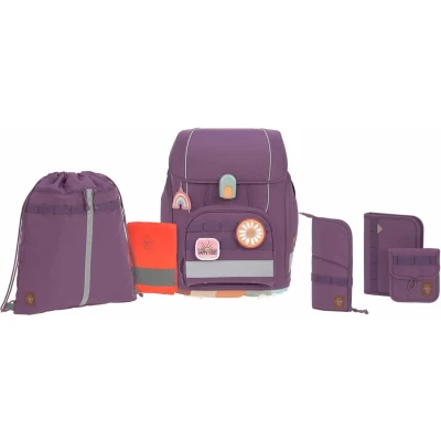Afbeelding van Lässig Schooltas School Set Boxy Unique Purple Paars