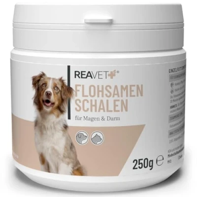 Afbeelding van ReaVet Psyllium / Vlozaad schillen voor honden en katten (250g) Verzorging van darm spijsvertering‎ Rijk aan vezels Hoog zwelvermogen 100% natuurlijk