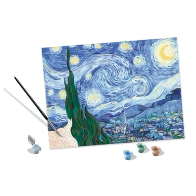 Afbeelding van Ravensburger The Starry Night (Van Gogh) Schilderen op nummer voor volwassenen