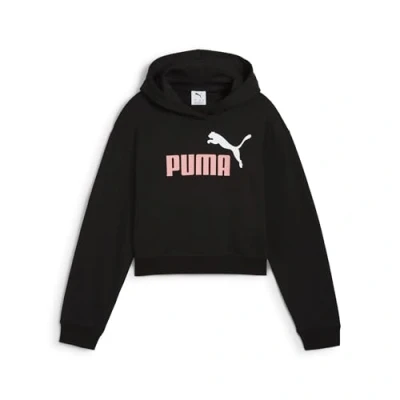 Afbeelding van Puma ESS 2 COLOR No. 1 Logo​ Short Length Hoodie TR G Meisjes sporttrui Black