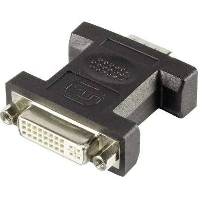 Afbeelding van Renkforce RF 4212234 DVI / VGA Adapter [1x bus 24+5 polig 1x stekker] Wit Schroefbaar