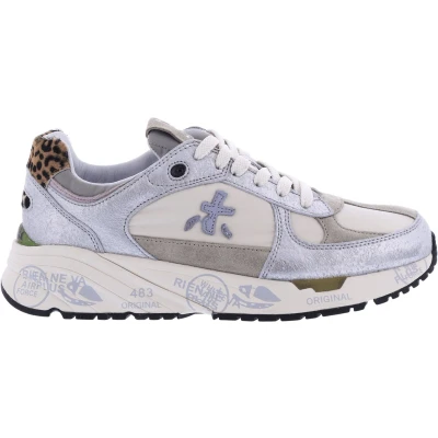 Afbeelding van Premiata Dames Mase D Sneaker Grijs/Wit Maat 37