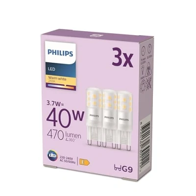 Afbeelding van Philips LED Capsule 40 W G9 Warmwit licht 3 stuks