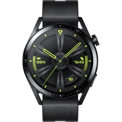 Afbeelding van Huawei Watch GT 3 Active 46mm Zwart/Zwarte Band