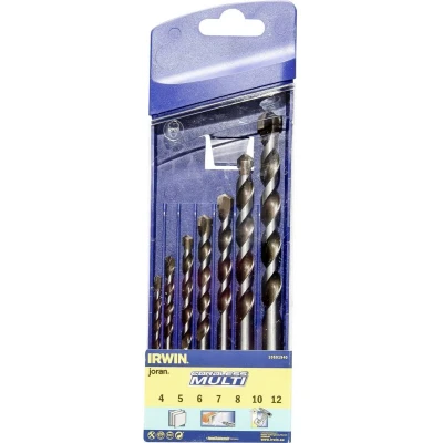 Afbeelding van IRWIN Multimateriaalboren Set 7PCS 4/5/6/7/8/10/12mm