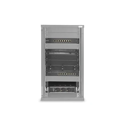 Afbeelding van Digitus DN 10 SET 3 B 10inch patchkast 12 HE Zwart (RAL 9005),