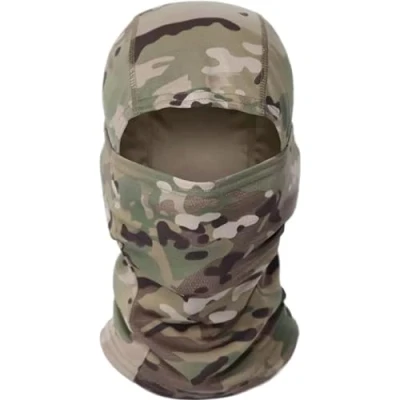 Afbeelding van JJiaoLinin Tactische bivakmuts, camouflagepatroon, ski voor outdoorsporten, hardlopen, motorrijden, groen, M, Groen