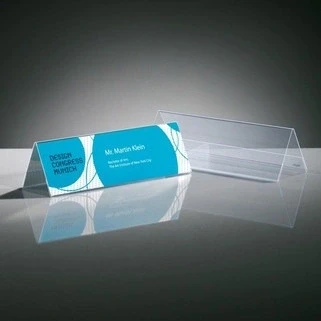 Image de Sigel ta132 lot de 5 présentoirs table chevalets transparent