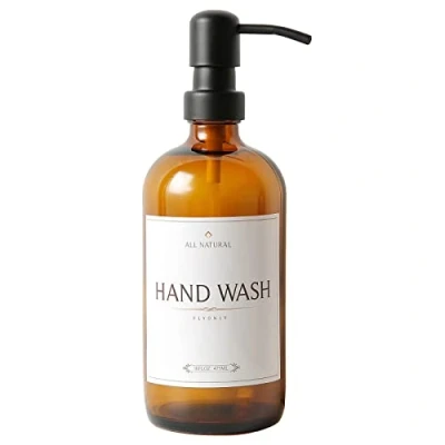 Afbeelding van Boston Dispenser met pomp, zeepdispenser, 500 ml, 1 verpakking, navulbare pompflessen voor lotion en zeep
