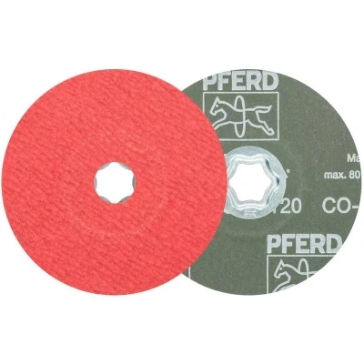 Afbeelding van PFERD 64193112 Combiclick keramische korrel fiberschijf Ø 125 mm Co Cool 120 voor roestvrij staal Diameter 125 mm
