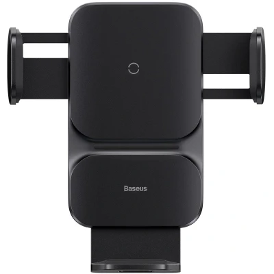 Afbeelding van Baseus Wisdom Telefoon Ventilatierooster Draadloos Opladen 15W Zwart