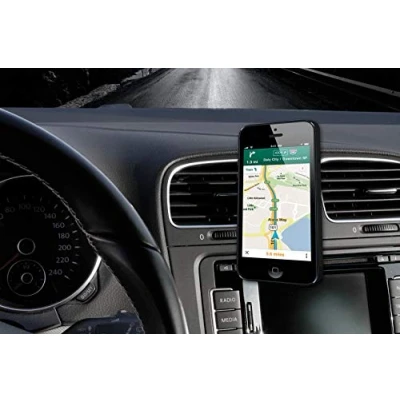 Afbeelding van Magneto Plus Universele Magneet Telefoonhouder voor in de Auto Sterke Magnetische Smartphone Houder Ventilatierooster Anti Kras Inclusief 2 zelfklevende metalen plaatjes