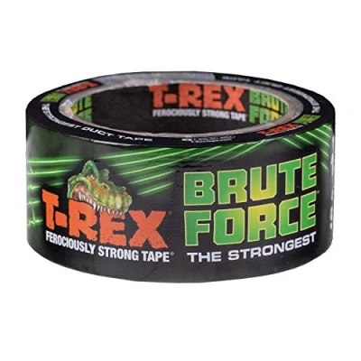 Afbeelding van T Rex Brute Force kanaaltape de sterkste en meest krachtige Gaffa tape Gaffer Waterdichte achterkant 48 mm x 9,1 m zwart