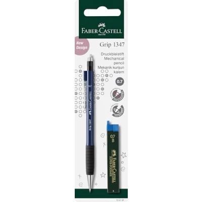 Afbeelding van Faber Castell 134797 Vulpotlood GRIP met 12 vullingen, hardheid B, stiftdikte: 0,7 mm, bijpassende lichaamskleur (geen kleurkeuze mogelijk)