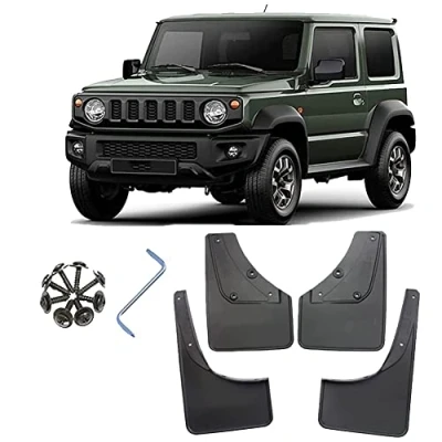 Afbeelding van 4 stuks auto spatlappen voor Suzuki Jimny JB64 JB74 1998 2023, achterspatborden achterspatborden, volledige bescherming, spatbescherming kit buitenaccessoires, B/2019 2023