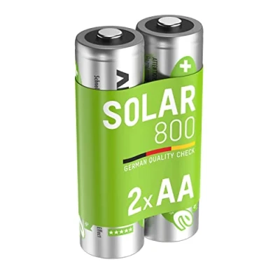 Image de Pack de 2 pile rechargeable SOLAIRE AA Mignon Ansmann 800mAh