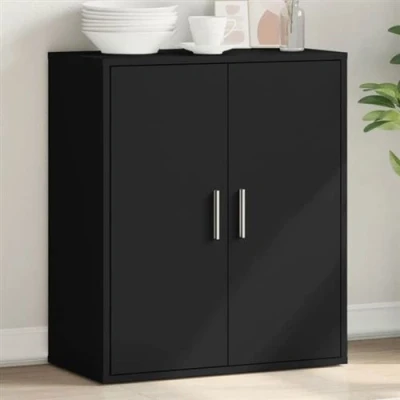 Afbeelding van Dressoir 79x38x80 cm bewerkt hout zwart