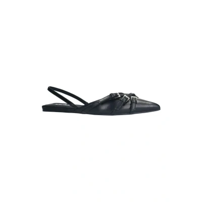 Afbeelding van Sacha Dames Zwarte slingbacks met gespen Maat 36