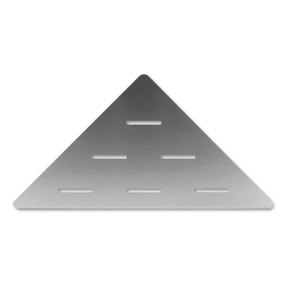 Afbeelding van LoooX Corner Shelf hoekplanchet 30x22cm geschikt voor in doucheruimte Geborsteld RVS