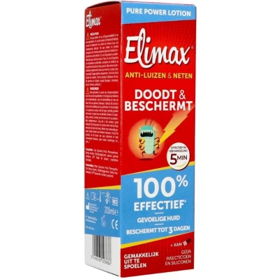 Afbeelding van Elimax anti luizen en neten 200 ml +kam