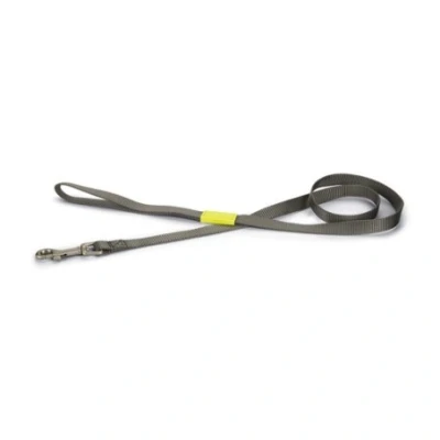 Afbeelding van Bz nylon hondenriem uni donkergrijs 120 cm x 15mm