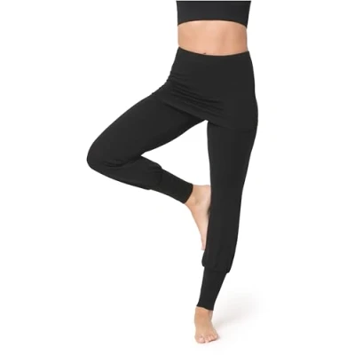 Afbeelding van Bellivalini BLV BLV50 180 LE Dames Leggings Sport Vrijetijdsbroek Lang Viscose Sporbroek Yogabroek Zwart L