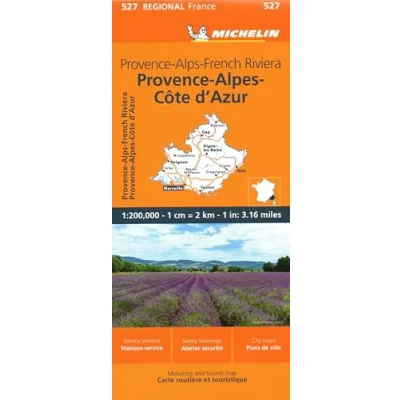 Afbeelding van Provence Alps French Riviera Michelin Regional Map 527