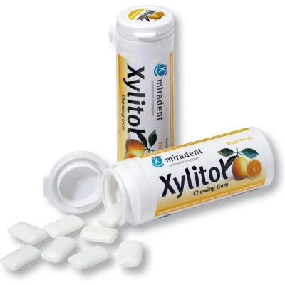 Afbeelding van Miradent Xylitol Kauwgom Fruit 30 stuks