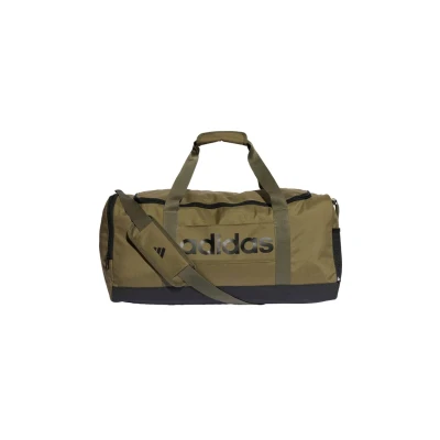 Afbeelding van adidas Uniseks Essentials Linear Duffel Bag, Olive Strata/Zwart, M