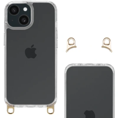 Afbeelding van Selencia Hoesje Geschikt voor iPhone 15 Cord Case zonder koord Transparant