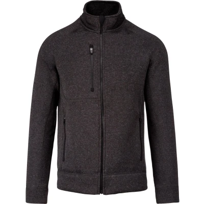Afbeelding van Kariban Heather herenvest met rits K9106 Dark Grey Melange