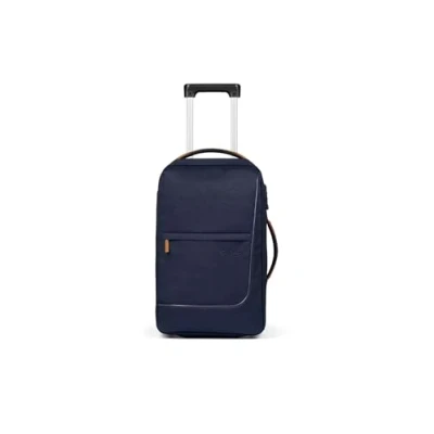 Afbeelding van Satch Flow S Cabin Size Trolley pure navy Zachte koffer