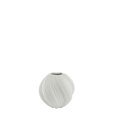 Afbeelding van Light &amp; Living Vaas YATUNG Ø34x32cm Wit