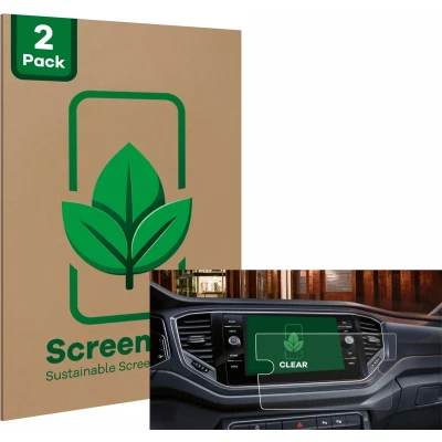 Afbeelding van ScreenLeaf Screenprotector voor Volkswagen Touran 2.0 Discover Media 8&quot; 2019 Duurzame schermbescherming Folie Beschermfolie transparant (2 Stuks)