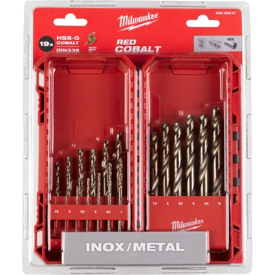 Image de MILWAUKEE 4932493867 Jeu de mèches HSS G RED COBALT 19 pièces