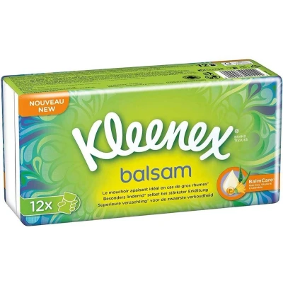 Afbeelding van Kleenex Zakdoeken Balsam 12 pakjes a 9 zakdoekjes