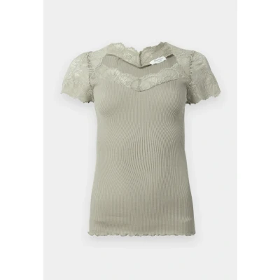 Afbeelding van Rosemunde Beatha Capsleeve Dames Topjes Groen Maat XS