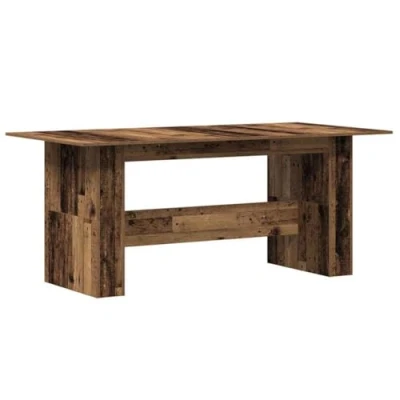 Afbeelding van vidaXL Eettafel 180x90x76 cm bewerkt hout oud houtkleurig