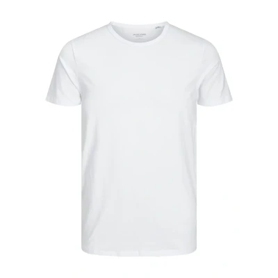 Afbeelding van Jack &amp; Jones Basic Oneck TEE Tshirt basic, Heren, Maat: XS, Optical white