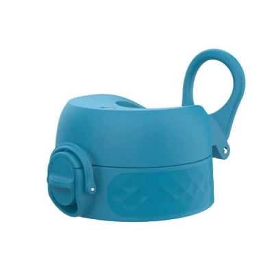 Afbeelding van ION8 OneTouch 2.0 lekvrij deksel voor drinkflessen 750 ml, 920 1000 1200 vervanging, groot, kunststof, blauw