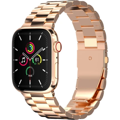 Afbeelding van imoshion Stalen bandje voor de Apple Watch Series 1 t/m 10 / SE Ultra (2) (44/45/46/49 mm) Rosé Goud