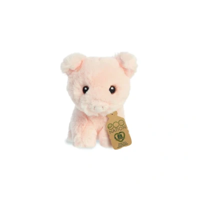 Afbeelding van Eco Nation Pluchen Knuffel Mini Varken 13 cm