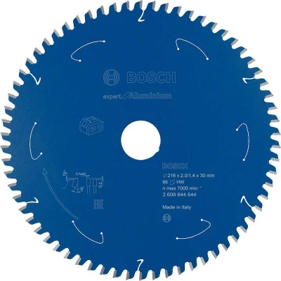 Image de BOSCH 2608644544 lame de scie circulaire E x pert pour aluminium scies sans fil 216 30 2/1.4 mm, 66T