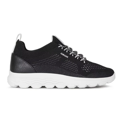 Afbeelding van Geox Spherica A Sneakers laag, Dames, Maat: 42, Schwarz Textiel