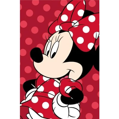 Afbeelding van Disney Minnie Mouse Fleeceplaid Dots 110 x 140 cm Polyester