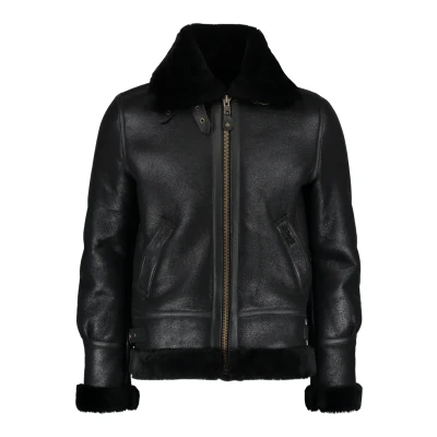 Afbeelding van Schott Leren jas black, Heren, Maat: Medium, Black