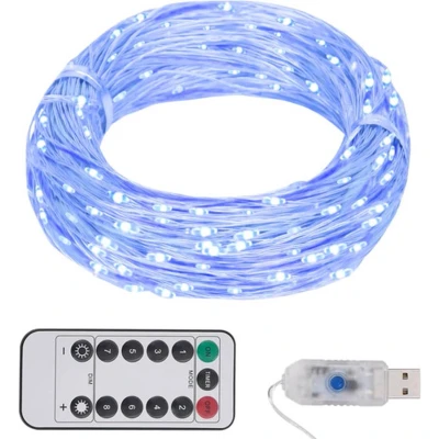 Afbeelding van Lichtslinger met 150 LED&#039;s 15 m blauw