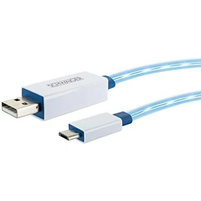 Afbeelding van Schwaiger USB kabel micro type B (M) naar 80 cm vlak wit